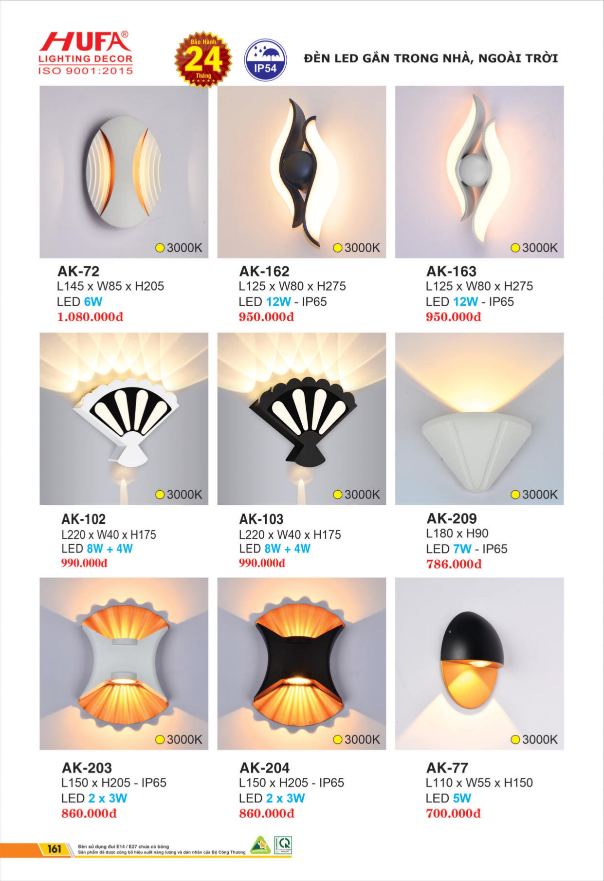 Bảng giá đèn LED HUFA 2026